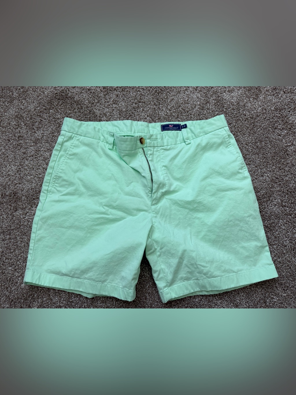 Vineyard Vines: Light Mint Flat Front Men's Shorts